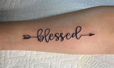 blessed tattoo|blessed tattoos for women.